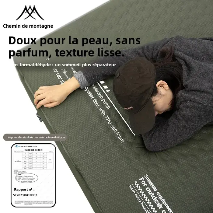 Matelas gonflable Mountainhiker édition améliorée 10 cm de hauteur