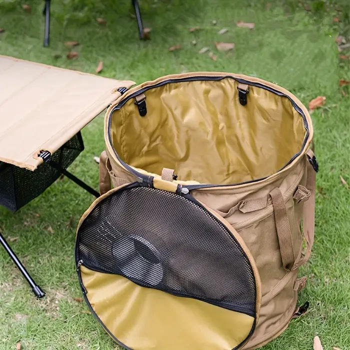Seau de rangement pliable 62L pour le camping
