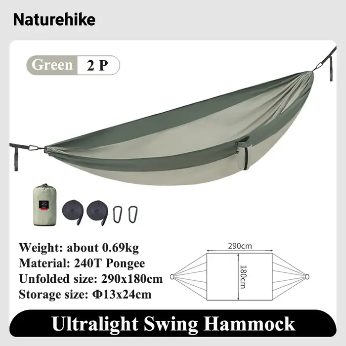 Naturehike – hamac balançoire ultraléger et pliable pour adultes