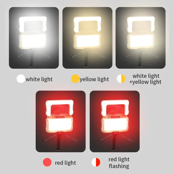 Lanterne de camping multifonctionnelle pliable avec 5 modes d'éclairage, lampe de camping étanche pour la randonnée en plein air