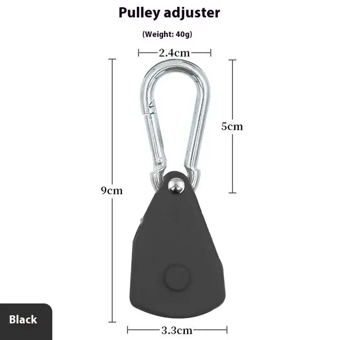 Cintre sécurisé pour corde de tente avec système d'arrimage à cliquet ; Équipement de camping robust