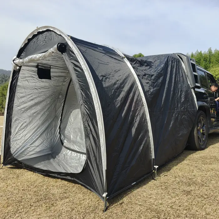 Abri de camping pour l'intimité, cabine de change pour hayon, tente de portière de SUV facile à inst