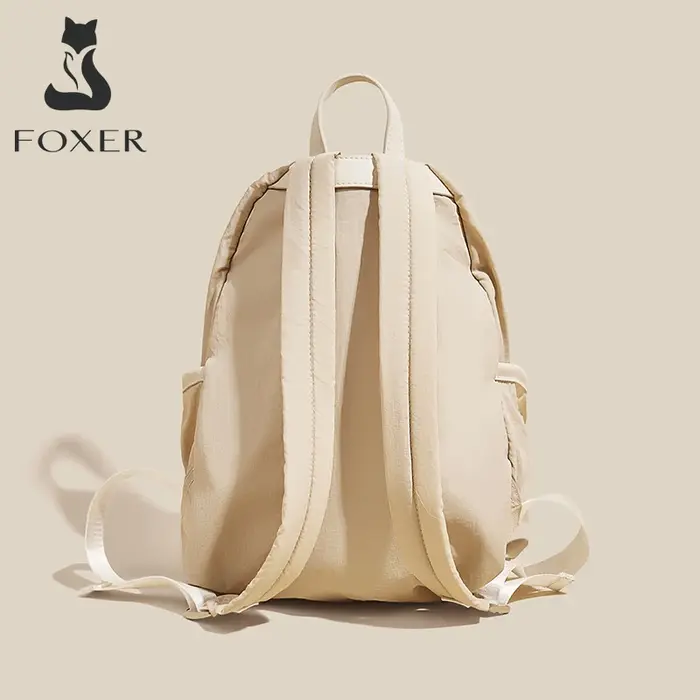 Sac à dos en tissu de coton imperméable pour femme