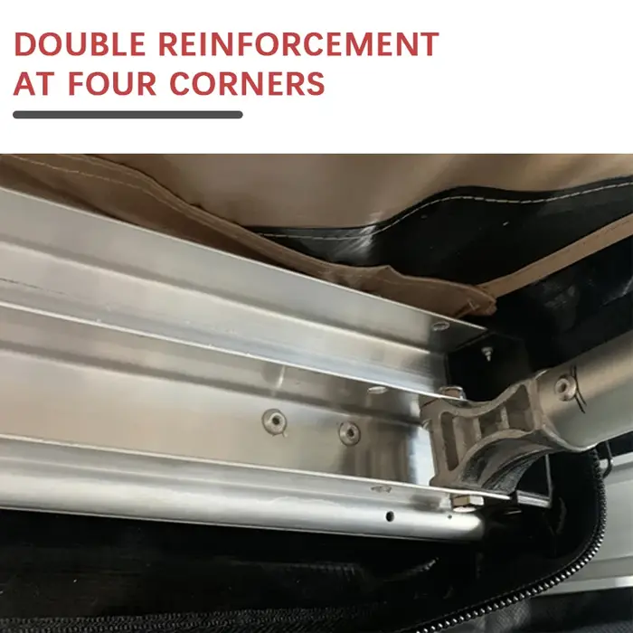 Nouvelle conception de tente de toit 4x4 - Abri rétractable en aluminium sur mesure pour le camping en forêt tropicale et les voyages hors réseau
