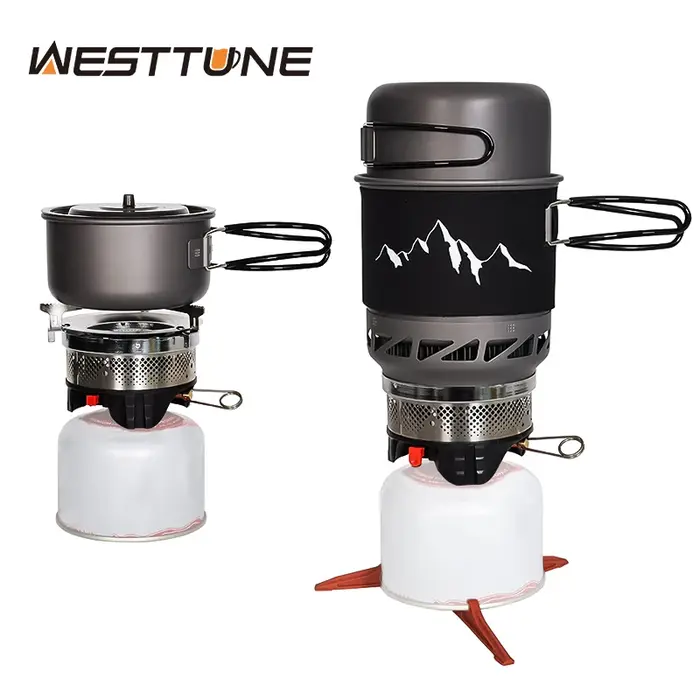 WESTTUNE – ensemble de cuisine de Camping, poêle, poêle, système d'ustensiles de cuisine avec échang
