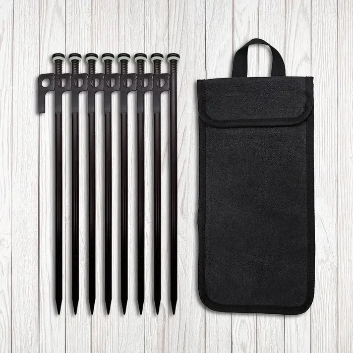 Ensemble de jambes et marteau pour tente de Camping, piquets de tente, clous au sol, longueur 30cm, 