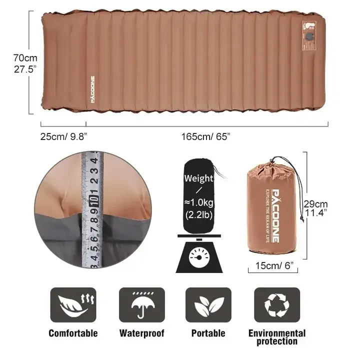 Matelas gonflable pour tente de Camping en plein air
