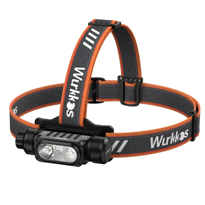 Lampe frontale Wurkkos HD16 2500 Lm avec modes de lumière rouge et blanche et capteur alimenté par u