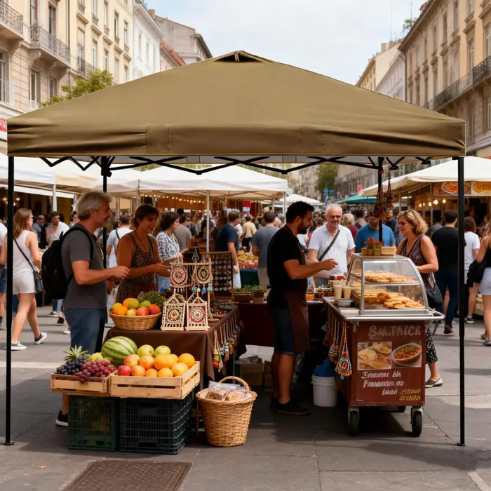 Tente Pop-Up 10x10 pour l'extérieur
