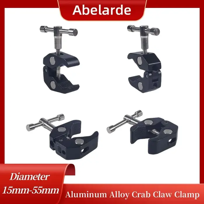 Bras articulé griffe de crabe Super pince pince de fixation pour Studio Flash lumière caméra trépied