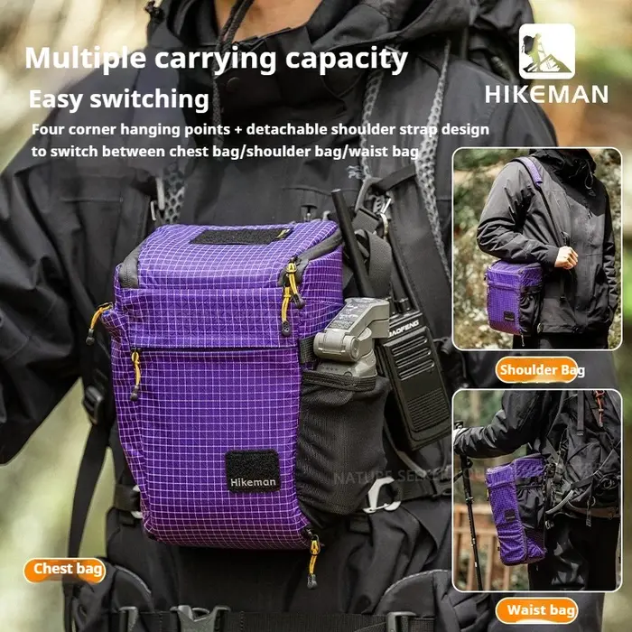 HIKEMAN – sac pour appareil photo avec sangle et cloison de bricolage