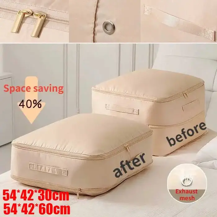 Grand sac de Compression couette vêtements placard armoire organisateur pochette de rangement Ultra gain de place
