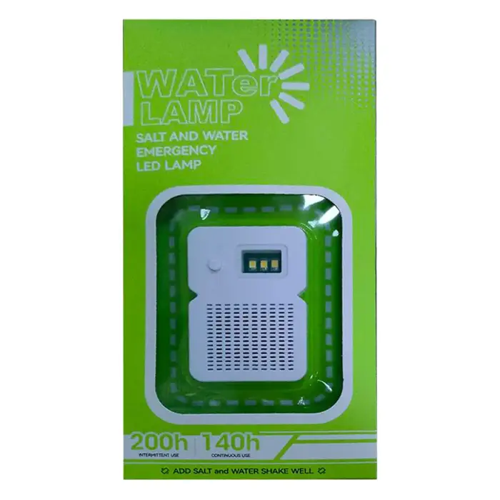 Lampe à eau salée Portable Camping en plein air lumière 3 Mode d'éclairage économie d'énergie LED