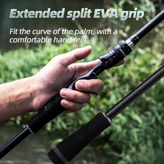 FISHINGFANS ORCA SUPER DUR XXH HAUTE CARBON EVA POIGNLE EXTRA DUR SPINNING CASTING SNAKEHEAD Pêche H