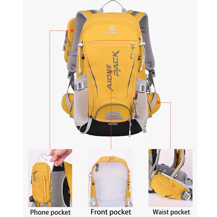 Sac à dos de randonnée léger et respirant de 25l