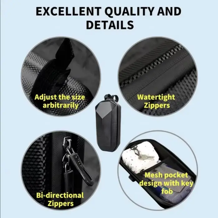Sac de guidon de vélo, coque rigide Portable