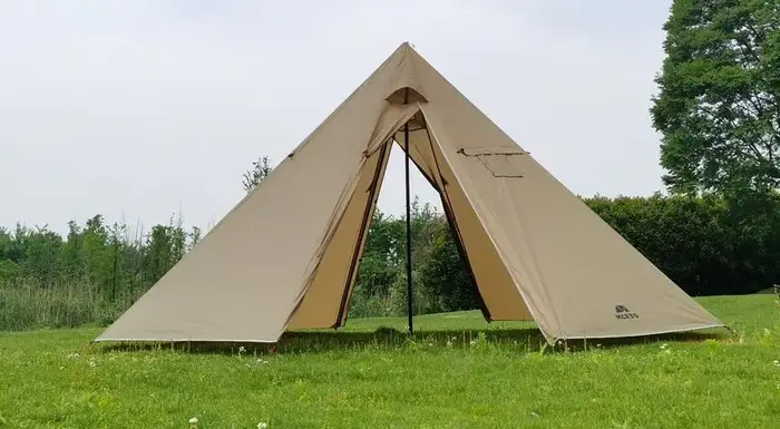Tente tipi légère de randonnée de 5M, imperméable, pour 3-5 personnes, tente chaude d'hiver avec cri