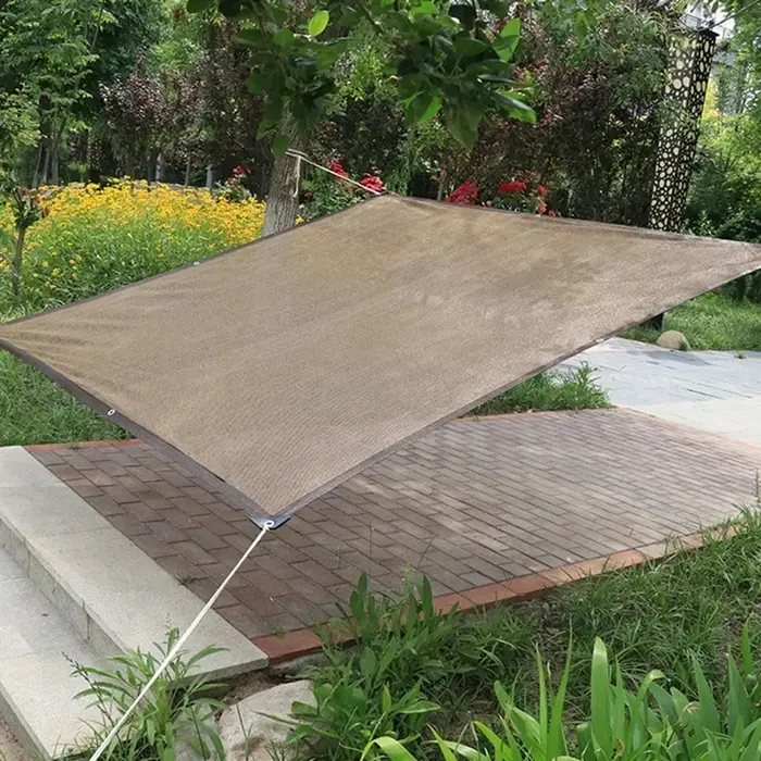Voile d'ombrage rectangulaire 4x3m anti-UV pour extérieur
