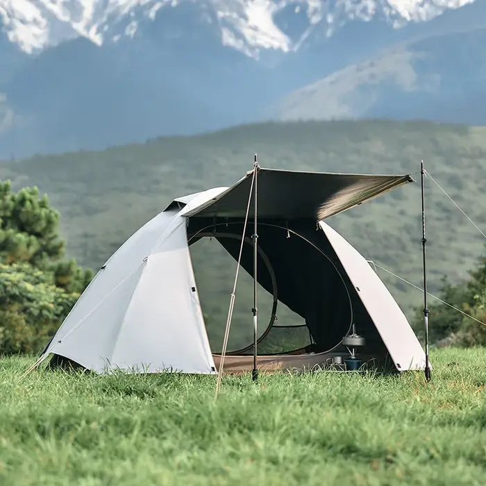 Naturehike YunChuan tente de Camping en plein air 2/3 personnes étanche PU2000 + tentes occultantes UV50 + abri de randonnée léger Portable