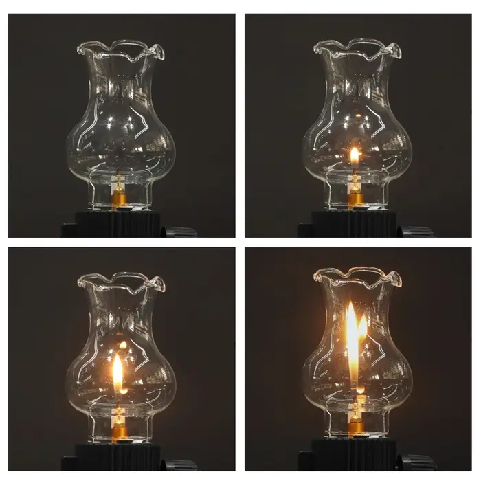 Lampe à gaz de tente extérieure vintage pour cartouche de gaz – Lanterne à gaz compacte avec faible consommation de gaz