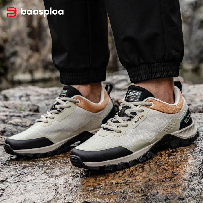 Baasploa-Chaussures de randonnée légères et imperméables pour hommes, baskets coordonnantes pour hom