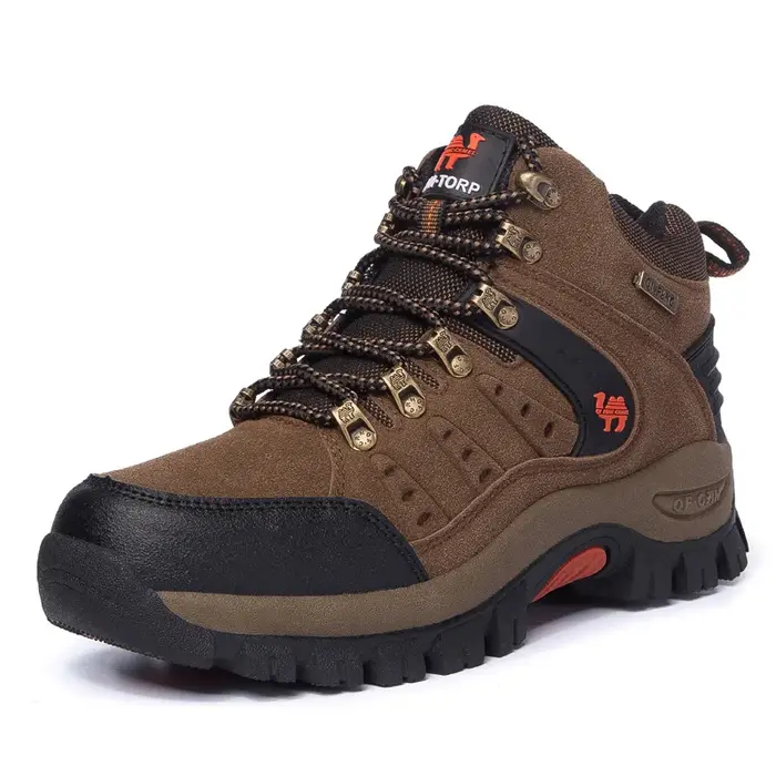 HIKEUP – bottes de randonnée rembourrées pour homme et femme, chaussures d'extérieur en coton, de ne