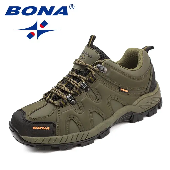 BONA nouveauté Style classique hommes chaussures de randonnée à lacets