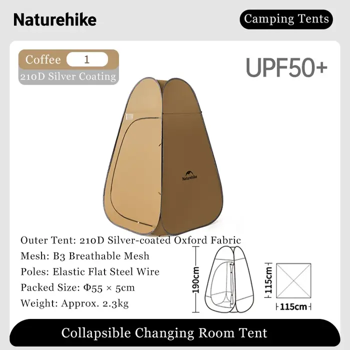 Naturehike – tente de vestiaire pop-up, légère et portable, pour toilettes, douche, abri de confiden