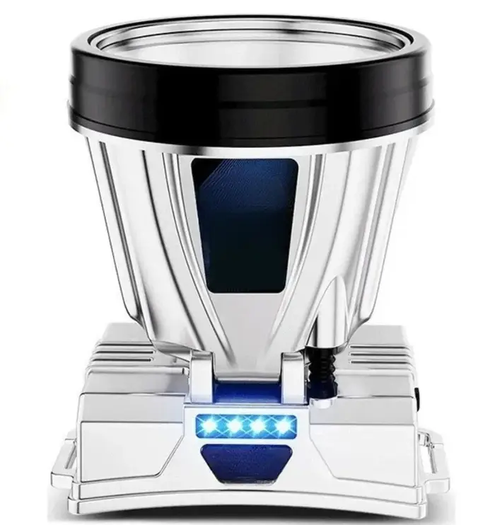 Lampe minière montée sur tête d'urgence à lumière forte