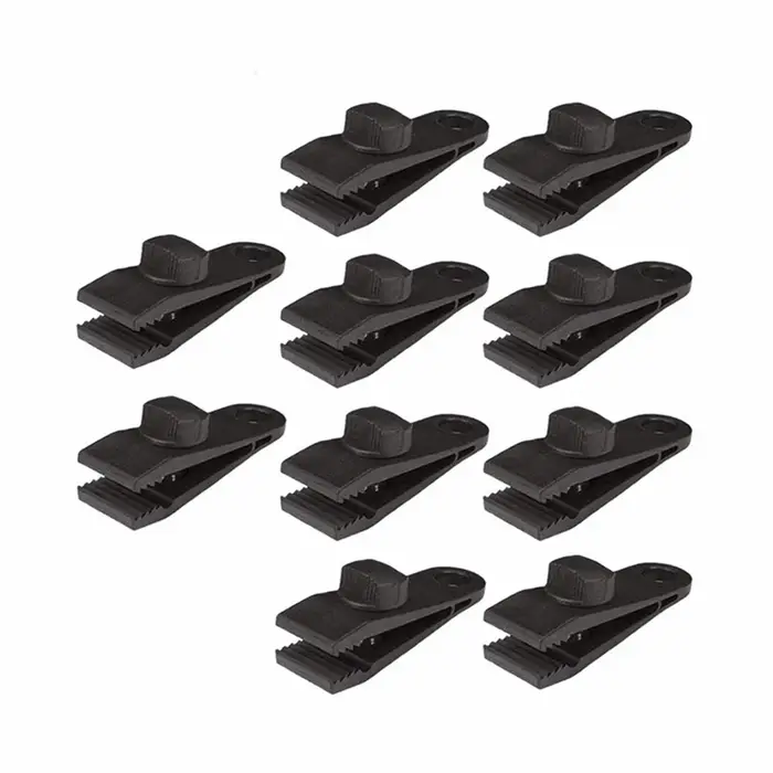 Clips de bâche de tente, 10/20/30 pièces, pince coupe-vent, Clip de bâche, auvent de tente, pince Cr