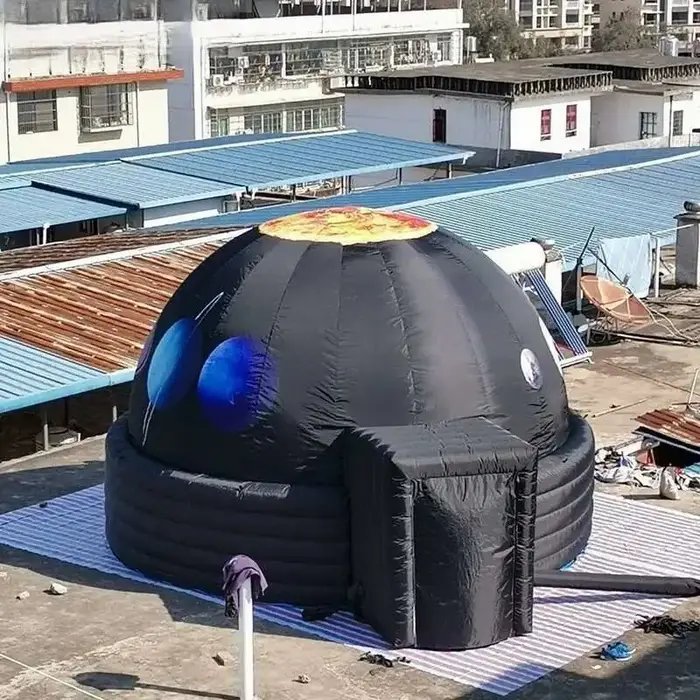 Tente de planétarium en tissu Oxford noir, haute qualité, 5M de large, pratique pour les personnes h