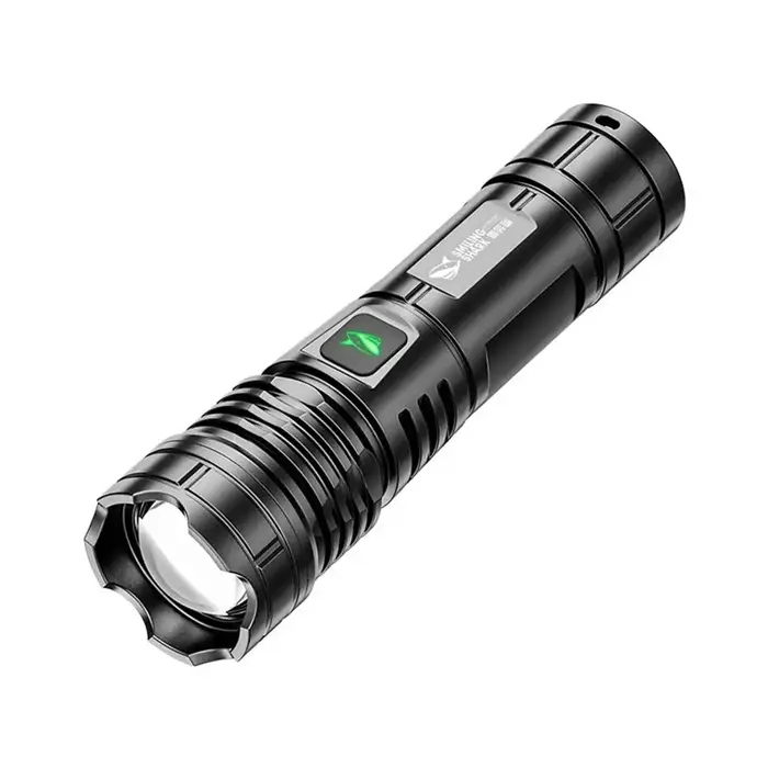 Lampe de poche LED super lumineuse, rechargeable par USB, torche de camping et de pêche en plein air