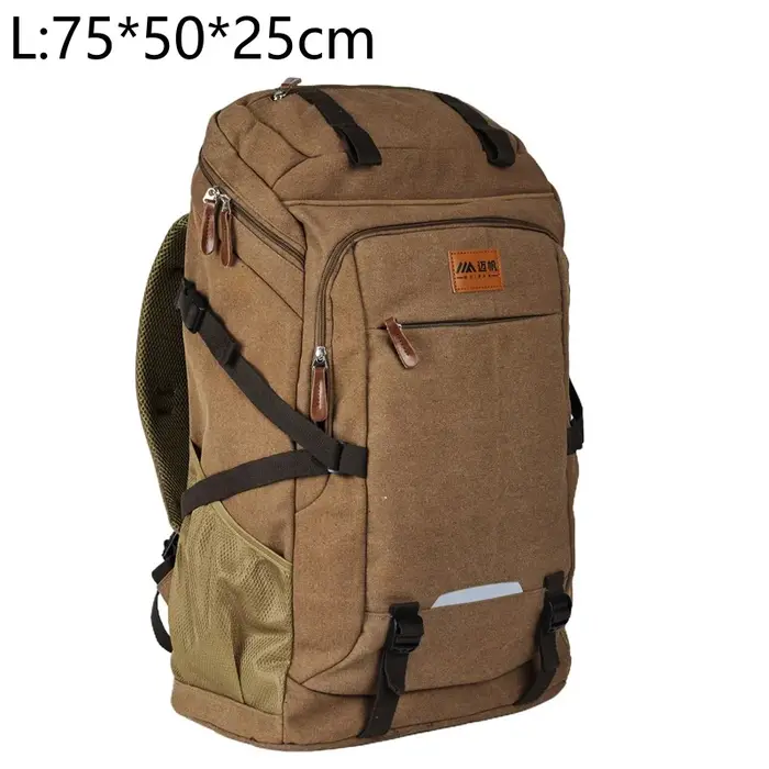 Sac à Dos de Voyage en Toile de Grande Capacité, Décontracté, dehors, Randonnée en Plein Air, Camping, Voyage d'Affaires, Bagage