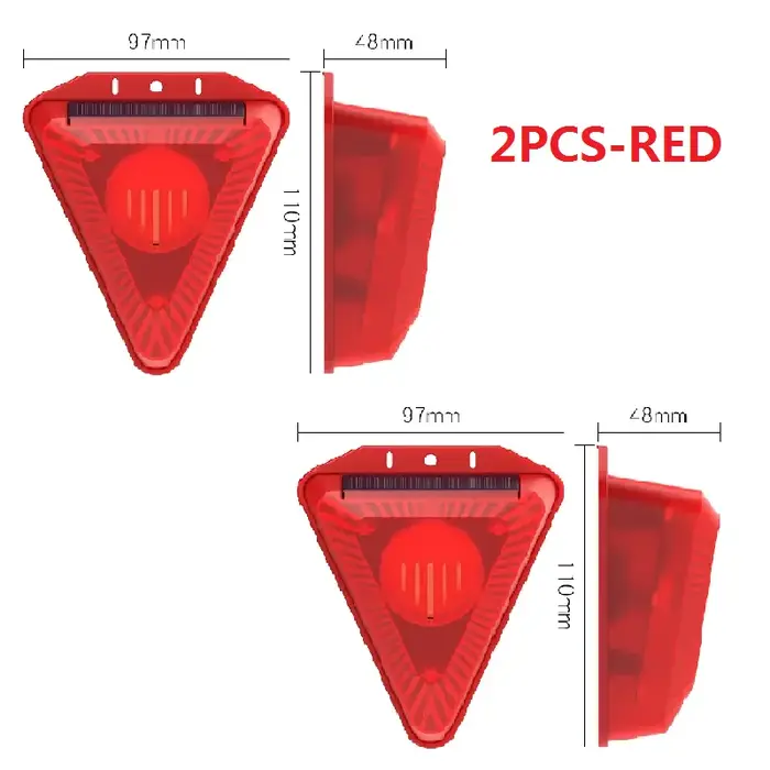 Lampe d'alarme solaire sirène capteur de mouvement sans fil extérieur étanche 129dB lumière