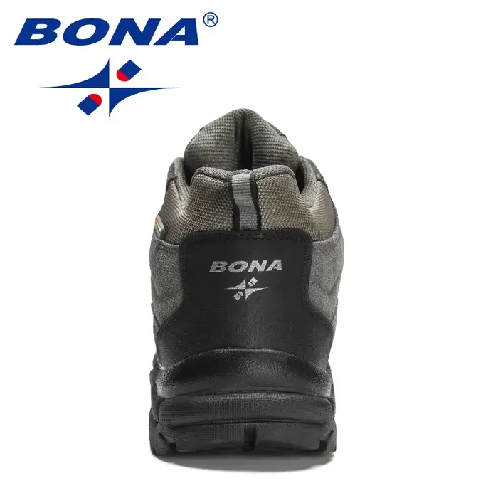 BONA nouveaux créateurs antidérapant résistant à l'usure respirant chaussures de randonnée hommes en plein air de haute qualité Jogging marche chaussure Mansculino