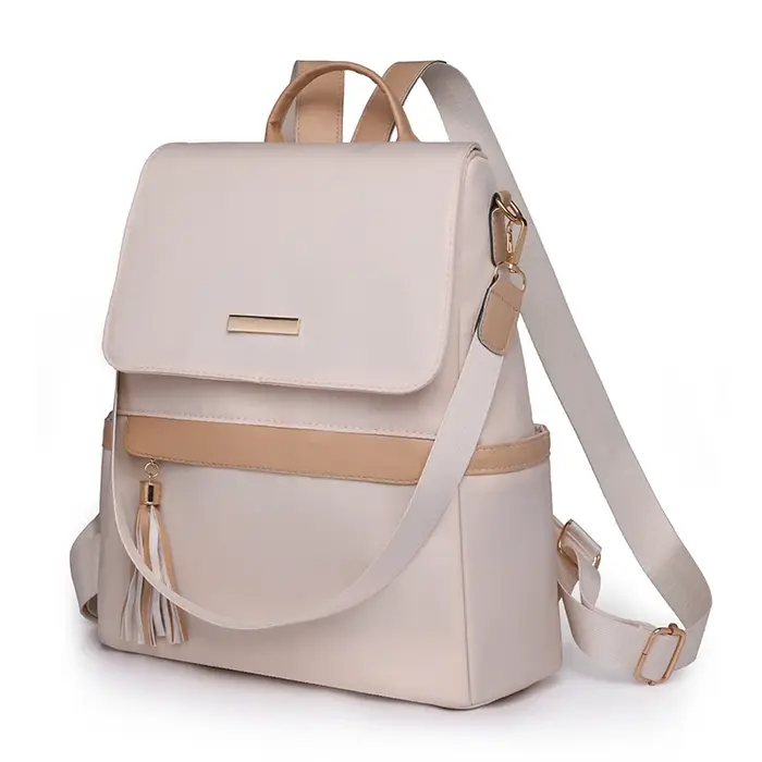 1 sac à dos classique antivol de taille moyenne avec des bretelles réglables noires minimalistes
