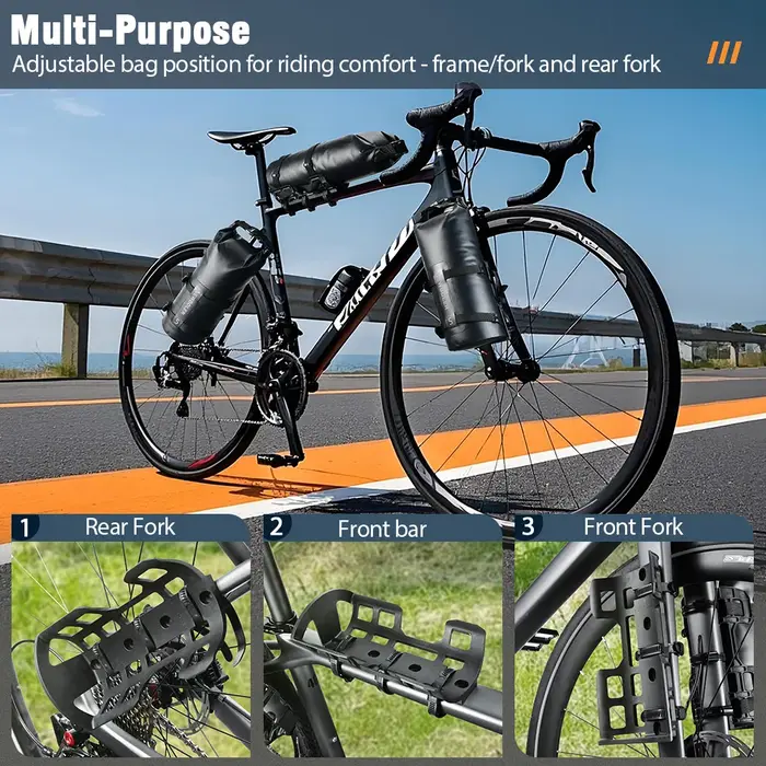 Sac de fourche de vélo étanche portable