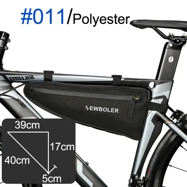 NEWBOLER sac de vélo étanche à la pluie grande capacité vtt vélo de route cadre sac Triangle pochett