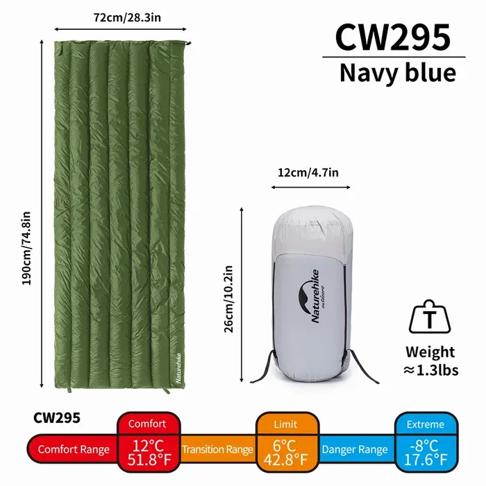 Naturerandonnée canard vers le bas sac de couchage ultraléger imperméable quatre saisons enveloppe sac