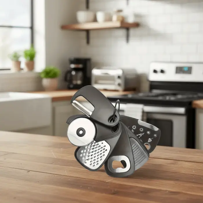 Ensemble d'ustensiles de camping au design compact
