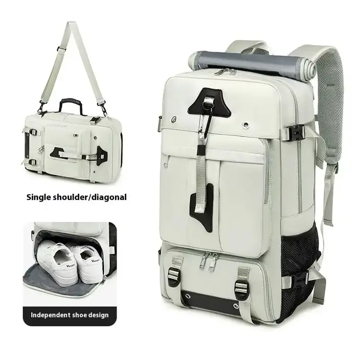Sac de voyage extérieur 60-80L grande capacité, sac à dos multifonctionnel étanche pour ordinateur portable 18 pouces, sacs de randonnée extérieurs
