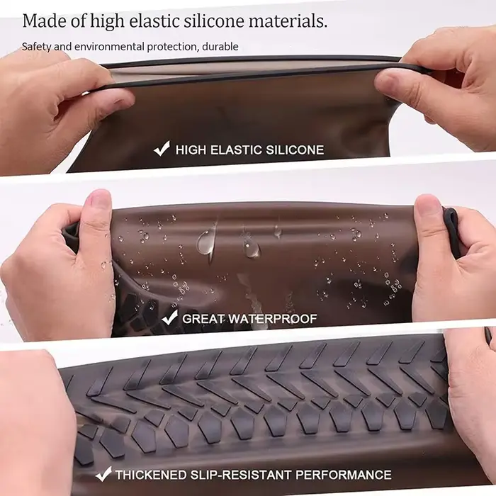 Couvre-chaussures imperméables en Silicone