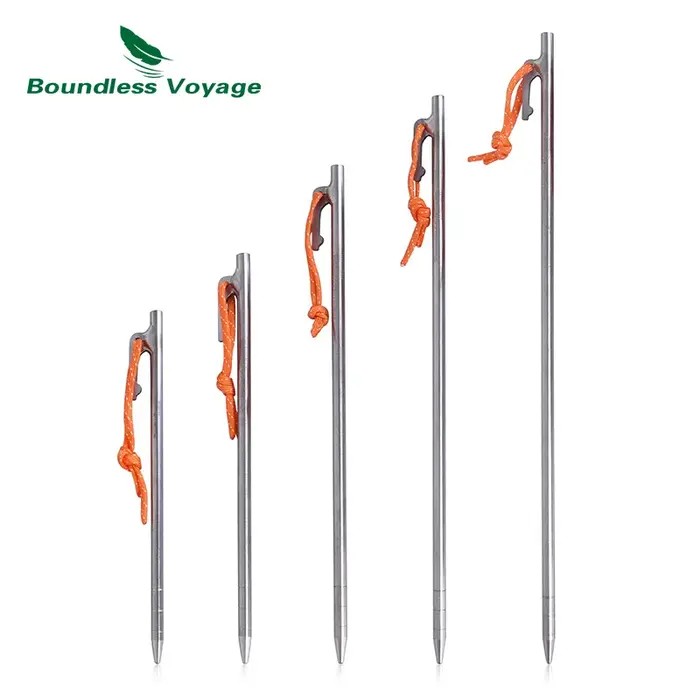 Boundless Voyage-Piquets de tente en titane coupe-vent
