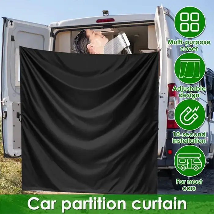 Rideau de porte arrière de camping-car