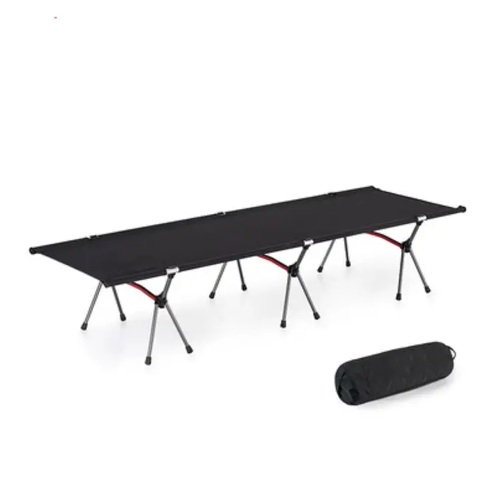 Lit de camping pliable, hauteur réglable, lit léger, lit de tente, avec sac de rangement, confortabl