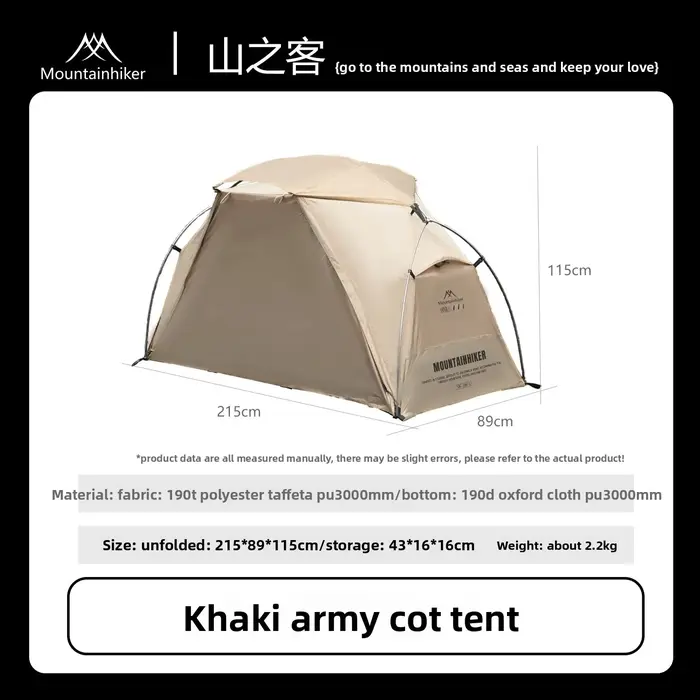 Tente de camping Mountainhiker avec tente intérieure indépendante, abri de tente extérieur ultra-lég