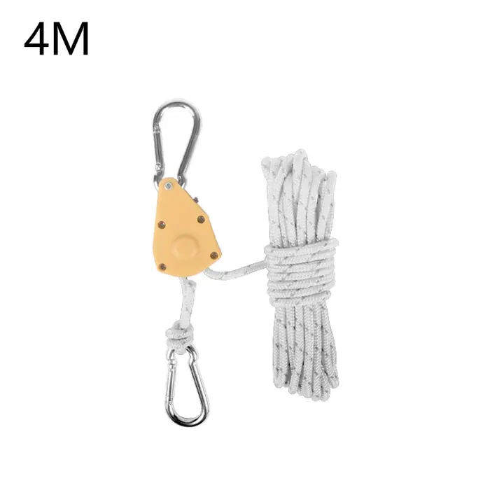Crochet de poulie de cintre de corde de tente, suspension de lanière réglable, sécurisé et antidérap