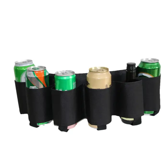 Peut contenir 6 canettes étui Portable bouteille taille bière ceinture sac pratique bouteilles de vin boisson