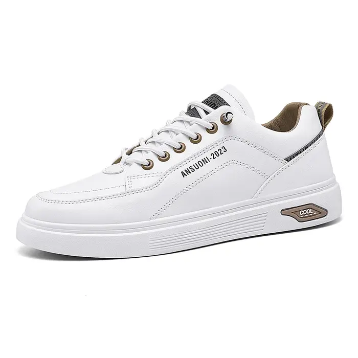 Chaussures blanches baskets de loisirs en plein air chaussures de marche respirantes chaussures plates Chaussure Homme chaussures de skateboard décontractées pour hommes
