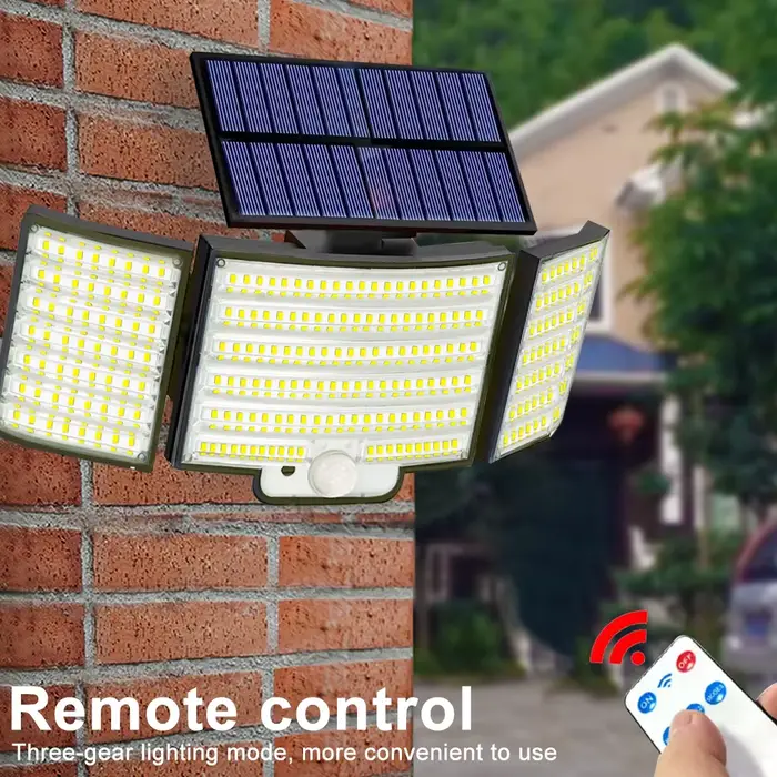 Nouveau 366LED lumières extérieures solaires lumière de sécurité à énergie solaire capteur de mouvem